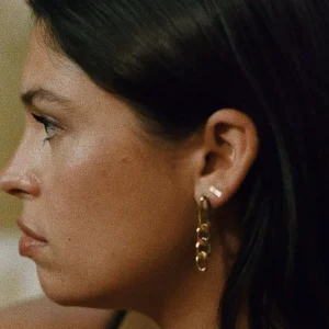 SarahBijoux Chain Gold Vermeil Earrings