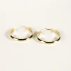 SarahBijoux Half round gold vermeil hoops