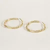 SarahBijoux Large Paper Clip Gold Vermeil Hoops