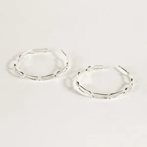 SarahBijoux Large Paper Clip Hoops