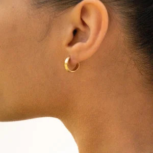 SarahBijoux Mini Ria gold vermeil hoops