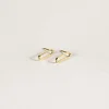 SarahBijoux Paper Clip Gold Vermeil Studs