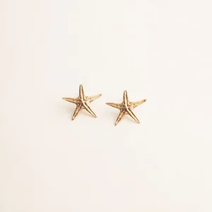SarahBijoux Starfish Gold Vermeil Studs