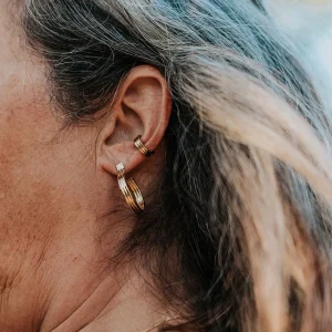 SarahBijoux Triplet Gold Vermeil Ear Cuff